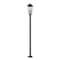 Z-Lite Gannon 3 Light Outdoor Post Mount Fixture, 10in. W x 100.5in. H, Black 5008PHBR-567P-BK - alternate 5